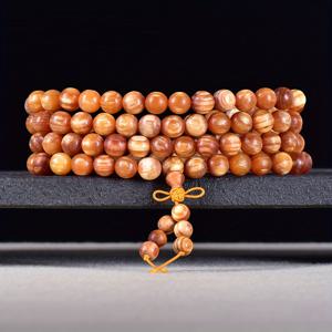 TEMU 108개의 천연 호박나무 비즈로 제작된 수제 팔찌입니다. 직경 8mm, 투명한 오일 마감 처리되어 있으며, 부와 축복을 끌어들이기에 완벽합니다. 크리스마스, 할로윈, 아버지의 날 선물로 이상적입니다.