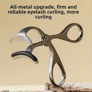 TEMU 1x 프로페셔널 올메탈 속눈썹 컬러 (그레이) - 지속적인 볼륨 & 리프트, 민감한 눈꺼풀을 위한 와이드 앵글 커브 팁, 핀치 없음, 즉각적인 볼륨 강화 (전/후 결과) - 가정용 또는 살롱용