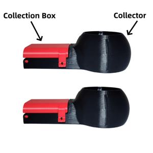 TEMU 2개 세트 회전 드릴 먼지 수집기 시스템 - 칩 캐처 포함, 헤비듀티 플라스틱 드릴 비트 쓰레기 박스, 블랙 & 레드 컬러 코드, 드릴링, 샌딩, 그라인딩용 - 전동 드릴, DIY 홈 리노베이션 및 공구와 호환