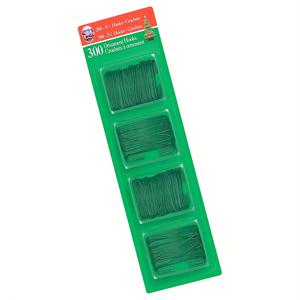 TEMU 300개 JANGOSTOR (다른 브랜드와 호환 가능) 금속 와이어 크리스마스 트리 장식 후크 - 헤비듀티 300-후크 대량 팩 (100개 색상 코드 구분) - 장식용 걸이, 장식품, 가랜드, 틴셀용 - 쉬운 트리 장식 (없음)