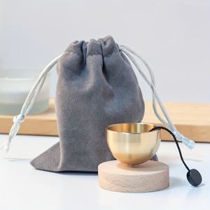 TEMU 요가 명상용 미니 싱잉 볼 세트 | 차크라 치유 및 마음챙김 휴식용 골든 구리 사운드 볼