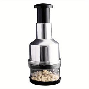 TEMU 온/오프 스위치가 있는 다기능 마늘 분쇄기 - 마늘, 양파, 견과류, 고추를 다듬기 위한 강력한 스테인리스 스틸 수동 분쇄기 - 전기 불필요, 주방 및 식사 필수품, 마늘 프레스, 내구성 좋은 주방용품, 마늘 다지기, 주방 용품, 야채누룸, 오이지짤순이, 마늘분쇄기, 깨갈이절구, 마늘다지기, 마늘편썰기|마늘다지기