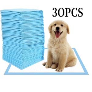 TEMU 30개입 대용량 대형 헤비듀티 침대 패드 - 6겹 방수 빠른 건조 미끄럼 방지 표면, 45x33cm (177cm²) 강력한 흡수력, 일회용 기저귀 & 펫 침대 패드, 폴락 호환 (대용량 팩) - 부직포