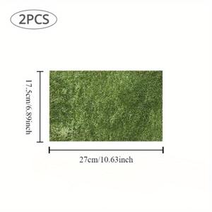 TEMU 파충류 카펫 매트 2개 세트 - 거북이, 도마뱀, , 뱀, 개구리용 폴리에스터 섬유 침구 - 기어다니는 애완동물을 위한 재사용 가능한 테라리움 라이너 - 파충류 용품 및 액세서리