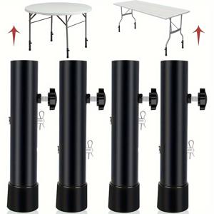 TEMU 폴딩 테이블에 적합한 높이 조절 가능한 테이블 다리 연장키: 직선 및 구부러진 테이블에 적합, 금속 매트 마감