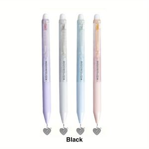TEMU 4개 세트 고급 리트랙터블 지우개 젤 펜, 0.5mm 리트랙터블 블랙 및 블루 잉크 펜, 화이트 아웃 필요 없음, 부드러운 필기, 스도쿠 및 크로스워드 퍼즐 완성용