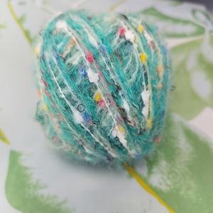 TEMU 1스키닌 NEEMOY 핸드다이 셰틀랜드 스타일 모양 실 - 터키스 틸, 터키스, 그린, 옐로우, 브라운, 화이트 & 멀티컬러 공예용 섬유 - 뜨개질, 코바늘, 직조, DIY 공예용 - 모자, 스카프, 아미그루에 적합한 부드럽고 긴 실