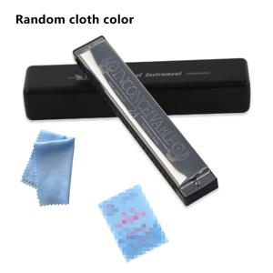 TEMU 케이스 포함 24홀 C 키 하모니카 - 초보자, 성인 및 전문가를 위한 내구성 있는 금속 입 오르간 - 청소용 천 포함, 음악 애호가에게 완벽한 선물