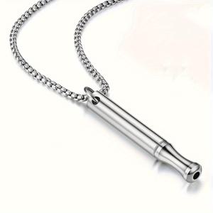 TEMU 심호흡 목걸이 - 여성용 마음챙김 주얼리로 평온과 이완을 위한 선물, 명상 및 심호흡 기술 연습하는 남녀를 위한 독특한 선물