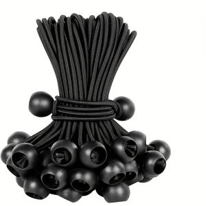 TEMU 50개 헤비듀티 탄성 원형 번지 코드 - 4