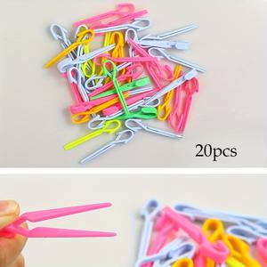 TEMU 20개 낙하 방지 매니큐어 보호 클립 손톱 클립 아크릴 젤 연장 팁 손톱 폼 클립 DIY 프렌치 매니큐어 도구 액세서리