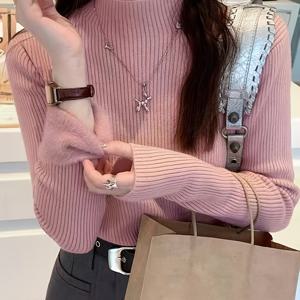 TEMU 두꺼운 보온 베이스 레이어 - 슬림핏 하이넥 베이스 셔츠, 겨울 레이어링 필수 아이템, 우아한 솔리드 컬러 소매 탑, 드레스 & 코트 아래 착용 가능한 손세탁 보온 기능|옷