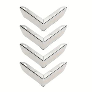 TEMU 4개 세트 광택 메탈 가구 발 - 럭셔리 소파 다리, 커피 테이블 & TV 캐비닛 지지대, 침대 다리, 주방 & 식탁 캐비닛 발, 야간용 탁자 다리