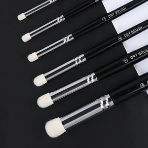 TEMU 염소털 6개 미니어처 페인트 브러쉬 세트 - 스케일 모델 및 미니어처용 돔형 드라이브러쉬 키트 - 나무 손잡이 공예 도구