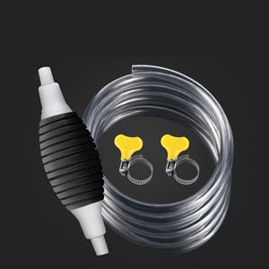 TEMU 1 세트 수동 연료 전달 펌프와 유레 가이드 파이프 - 휴대용 손 시폰 펌프와 유연한 PVC 호스, 가솔린, 오일 및 연료 추출에 이상적 - 전기 없음, 연료 전달 펌프|수동 작동 펌프|내구성 있는 펌프 구조, 연료 전달 펌프