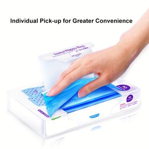 TEMU 90개입 일회용 기저귀 봉투, 두꺼워지고 향이 나는, 묶기 쉬운 탭, 기저귀 폐기 또는 애완동물 배설물 봉지