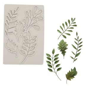 TEMU 레진, 초콜릿, 비누 및 캔들 만들기용 잎 모양 실리콘 몰드 - 복잡한 정맥 디테일이 있는 재사용 가능한 DIY 공예 몰드, 고품질 무독성 유연 소재, 전기가 필요 없는 홈 크래프트 & 장인 선물용, 천연 미적 디자인 | 논스틱 주방 도구, 실리콘 레진 몰드