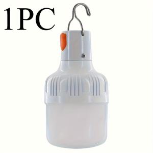 TEMU 1pc USB 충전식 LED 캠핑 라이트, 3가지 조명 모드, 반Flush 마운트 및 분리 가능한 후크 디자인 - 야외 모험, 비상 상황 및 바베큐 파티에 완벽한 캠핑 액세서리
