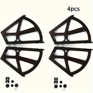 TEMU 2개/4개 세트 모던 매트 신발장 서랍 힌지 - 쉬운 설치 도어 플립 패널 프레임, 주방·거실·현관용 두꺼운 플라스틱