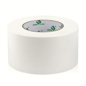 TEMU BOMEI PACK 3인치 x 98피트 중량 백색 직물 테이프 - 7.5밀 두께, 고강성 방수 덕트 테이프 - 카펫 스티칭, 파이프 수리 및 포장 밀봉용 - 쉽게 찢어내고 강력한 결합, 덕트 테이프