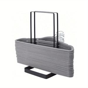 TEMU 대용량 스테인리스 스틸 분리형 옷걸이 정리대 - 어른과 아이를 위한 공간절약형 옷걸이 보관 정리함, 홈 오거나이저, 세탁 바구니, 옷장 장식, 룸 데코, 홈 데코