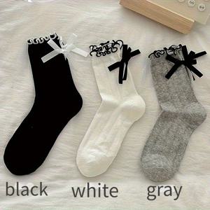 TEMU [3켤레 일본 스타일 스쿨걸 발레 스타일 스택 양말] 뒤꿈치 리본 통기성 메쉬 미드 캐프 양말 여름 대학 스타일 매칭 메리 제인 신발 인스 트렌드, 청소년용, 패션 신발 액세서리,발레 스타일 양말,환기 메쉬 양말,일본 여학생 미학,메리 제인 슈즈 스타일,섬세한 케어 양말