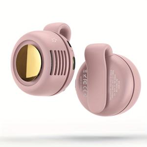 TEMU 클립 디자인을 갖춘 창의적인 휴대용 미니 허리 팬 - 긴 배터리 수명 66분, USB 충전식, 실내/실외 사용을 위한 컴팩트하고 가벼운 디자인, 여름 냉각 액세서리, 허리 팬, 실내 냉각, 세련된 디자인, 내구성 있는 플라스틱|휴대용에어컨|에어컨선풍기