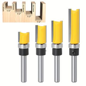 TEMU 4pcs 목공 밀링 커터 세트, 1/4