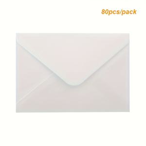 TEMU 40개 또는 80개의 흰색과 검정 크라프트 종이 봉투, 10.67cm x 15.75cm 사이즈 - 휴일 카드, 편지, 선물, 엽서, 크리스마스, 추수감사절, 결혼식, 생일 초대장에 완벽한 모든 행사용