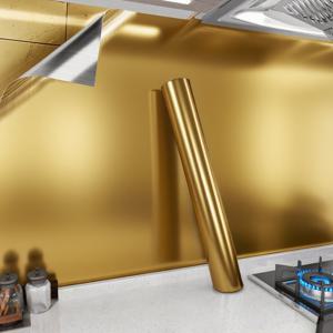 TEMU 60cm 폭*10m 길이 모조 스테인리스 스틸 자체 접착 벽지, 주방 캐비닛 스토브 데스크탑 냉장고 엘리베이터 방수 및 오일 저항 고온 저항 금속 질감 스티커 주방 벽 장식 개조 및 수정 벽지