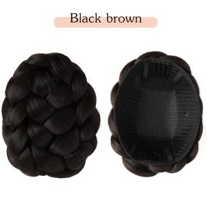 TEMU 여성용 발레 뱅 업두 - 우아한 플로럴 번 헤어스타일, 안전 고정 기능의 합성 머리카락, 발레/웨딩/파티용 - 스타일링 및 관리 간편, 공식 행사 및 일상적인 글램에 완벽, 발레 헤어 액세서리, 웨딩 헤어피스, 푹신한 질감, 볼륨 컬, 신부 헤어스타일링