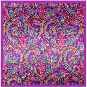 TEMU 90x 90cm 플로럴 프린트 스카프 - 여성용 가벼운 방풍 스퀘어 스카프, 비치 휴가/캐주얼 외출용, 레이크 블루/로즈 레드/퍼플, 컬러풀 패션 액세서리, 데코 네클리스