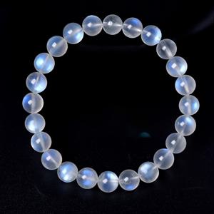 TEMU AIERCRYST 천연 AAA 라브라도라이트 & 문스톤 비즈 팔찌 - 아이리디센트 컬러 플레이, 여성 및 남성용 조절 가능한 스트레치 밴드, 일상 또는 정장 착용 가능, 고급 보석 선물 인증서 포함, 다재다능한 액세서리, 빈티지 매력, 고품질 비즈, 패션 애호가를 위한 럭셔리 주얼리|남자팔찌