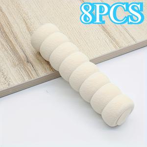 TEMU 8개 세트 도어 핸들 가드 – EVA 소재로 제작, 정전기 방지 및 충격 방지 기능, 벽 손상 방지, 옷장용 접착식 설치 쉬움|방문손잡이