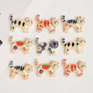 TEMU 10개 세트 아크릴 루즈 스페이서 비즈 23x29mm 동물 고양이 모양 아크릴 비즈, 패션 주얼리 만들기 DIY 핸드메이드 비즈 팔찌 목걸이 귀걸이 휴대폰 체인 액세서리 소재 장식 선물