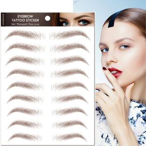 TEMU 4장 브라운 눈썹 타투 스티커 - 리얼한 3D 눈썹, 방수 및 땀 방지, 눈썹 없는 애플리케이션, 일상 및 특별한 행사용 롱래스팅 홀드 - 할로윈, 크리스마스, 생일 선물로 완벽 - 모든 밝은 톤 및 눈썹에 적합