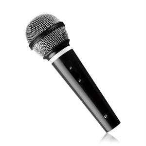 TEMU 1개 마이크 - 움직이는 벨로우가 있는 사실적인 무대 소품, 파티, 이벤트, 노래방, 댄스, 롤플레잉 게임용 휴대용 - 전원 불필요, 내구성 좋은 플라스틱 구조 - 가수, 배우, 파티 주최자에게 적합 - 휴대 및 보관 용이, 가족 게임, 파티용품, 파티게임, 놀이