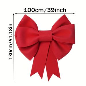 TEMU 대형 빨간색 리본, 100cm/39인치 - 우아한 다층 러플과 긴 꼬리, 튼튼한 중앙 리본 특징. 부드러운 연한 핑크색 공예 재료로 제작되었으며, 웨딩 장식, 생일 아이템, 선물 포장에 이상적입니다.