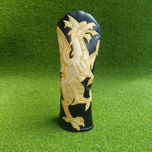 TEMU 1개 골든 드래곤 골프공 헤드 커버 - 숫자 태그가 있는 튼튼한 골프 클럽 보호대, 왼손/오른손 골퍼 모두 사용 가능, 남녀 공용 내구성 좋은 골프 모자 홀더 - 이상적인 크리스마스, 발렌타인데이, 축제 골프 액세서리