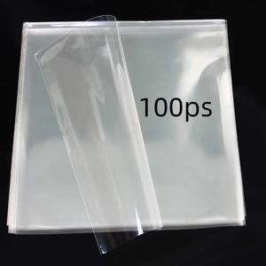 TEMU 60/100개 12인치 비닐 레코드 보호 슬리브 - 투명 플라스틱 보관 파우치, 레코드 세트 보호용, 내구성 및 재사용 가능, 음악 애호가에게 적합. 내구성 있는 플라스틱 제작, 비닐 레코드 보관에 적합, 앨범 보호,세련된 디자인,지속적인 보호,튼튼한 재질,DJ 장비 관리