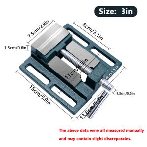 TEMU 정밀 다기능 고강도 플랫 조 클램프, 소형 작업 클램프, 고탄소강 고정 작업 클램프, 드릴 정밀 드릴 클램프, 조절식 클램프