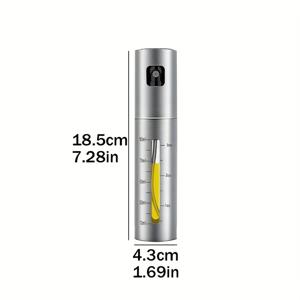 TEMU 1개 스테인리스 스틸 올리브 오일 스프레이 병 (PVC 무함유 미스트 스프레이어) - 그릴, 베이킹, 에어프라이어, 바비큐, 요리용 헤비듀티 주방 오일 디스펜서 - 고기, 채소, 해산물과 호환되는 누수 방지 오일 & 식초 스프레이 병|에어프라이어|오일스프레이