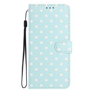 TEMU 블루 도트 패턴 가죽 휴대폰 케이스 - 창의적인 프린트 스탠드, 손목 스트랩, 지갑 포함 - 아이폰 17/17 Pro/17 Plus/아이폰 16 E/SE4/16 Pro Max/15 Plus/14 Pro/13/12/11 호환, 핸즈프리 시청,레트로 미학,UV 프린팅 디자인,패션 애호가