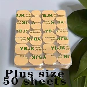 TEMU 480/1200개 방수 내마모 초박형 양면 네일 스티커, 프레스온 네일에 적합, 통기성 젤리 젤, 무취 아크릴 네일 도구 세트, 네일 아트 용품, 네일 팁|네일팁