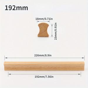 TEMU 목재로 만들어지지 않은 서랍 손잡이, 주방 캐비닛 가구 드레서, 옷장 옷장 서랍 손잡이, 손잡이