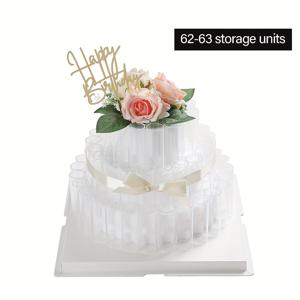 TEMU 다층 범용 축하 돈 케이크 선물 상자 플라스틱 디스플레이 케이스 포함, 우아한 리본 및 기프트 태그 - 결혼식, 생일, 기념일, 졸업식에 완벽함 - 다양한 행사에 적합, 테마 액세서리 포함, 할로윈