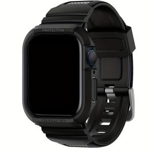TEMU ANTHOUSE 애플 워치 밴드 케이스 포함, TPU 러그드 범퍼 충격 방지 커버 스포츠 손목 스트랩 iWatch 시리즈 6 5 4 SE 3 2 1용, 밴드만, 시계는 포함되지 않음|스마트워치|손목시계