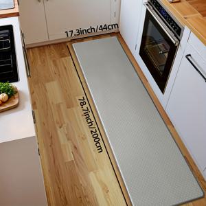 TEMU DAJIANG 미끄럼 방지 주방 매트 - 느린 복귀, 내구성 있는 폴리우레탄 바닥 매트, 홈 & 오피스 장식용, 직사각형 디자인과 질감 표면, 손세탁 전용, 크리스마스 및 휴일 장식에 완벽, 주방 바닥 매트, 복도용 추가 긴 러그, 복도 러그 블루, 미끄럼 방지 주방 매트, 주방 카펫, 카펫 라이트