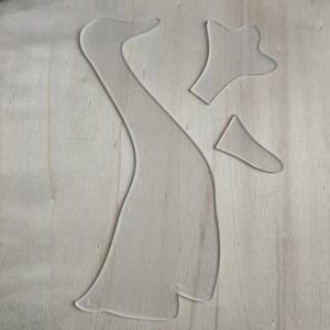 TEMU 3pcs 귀여운 오리 인형 자수 템플릿 세트 - 퀼팅, 프리모션 및 기계 패치워크, 손공예 도구와 트레이스 드로잉 기능, 퀼팅 프로젝트에 적합한 퀼팅 템플릿|즐거운 디자인|세부 패턴, 오리 공예