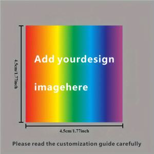 TEMU 100개 맞춤형 3D 스티커, 선물 상자, 병 등에 적합한 개인 맞춤 로고 스티커 - 금속, 유리 및 플라스틱 표면에 쉽게 부착, 혼합 색상, 광택, 홍보 스티커 | 광택 스티커 | 스티커